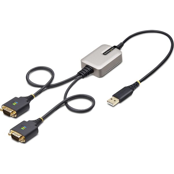 Kabel StarTech Adap Startech 2-Port USB to Seriell 0,6m