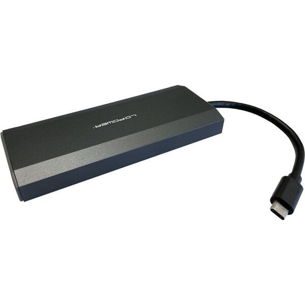 Stacja/replikator LC-Power USB-C z M.2 SSD (LC-HUB-C-MULTI-7-M2)