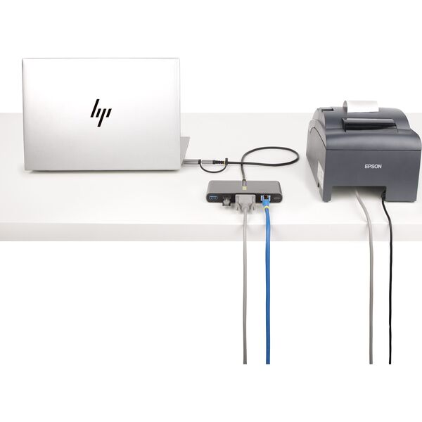 Stacja/replikator StarTech USB-C / USB-A z portem RS-232 (5G2A1SGBB-USB-C-HUB)