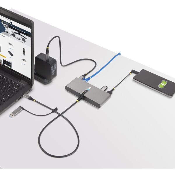 Stacja/replikator StarTech USB-C / USB-A z portem RS-232 (5G2A1SGBB-USB-C-HUB)
