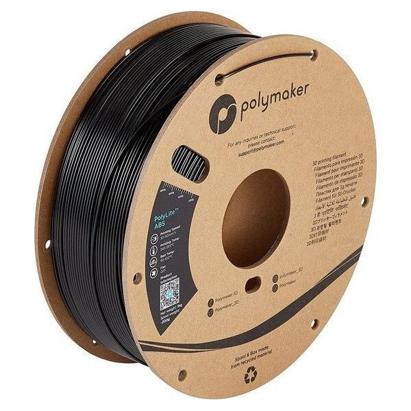 Poly Filament Polymaker PolyLite ABS 1,75mm 1kg - Black}