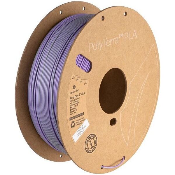 Poly Filament Polymaker PolyTerra PLA Dual Foggy Purple 1,75mm 1kg - Grey-Purple}