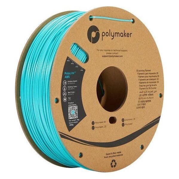 Poly Filament Polymaker PolyLite ABS 1,75mm 1kg - Teal}