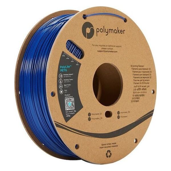Poly Filament Polymaker PolyLite PETG 1,75mm 1kg - Blue}
