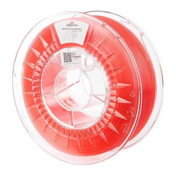Spectrum Filament Spectrum PLA Crystal 1,75mm 1kg - Raspberry Red}