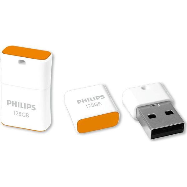 Pendrive Philips Philips USB 2.0            128GB Pico Edition Sunrise Orange