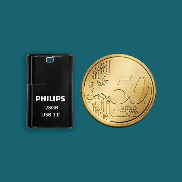 Pendrive Philips Philips USB 3.0            128GB Pico Edition Midnight Black