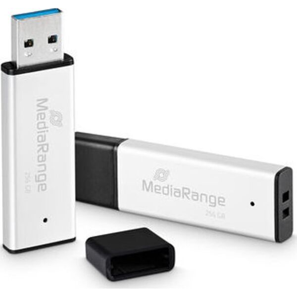 Pendrive Triton MediaRange MR1903 pamięć USB 256 GB USB Typu-A 3.0 Czarny, Srebrny