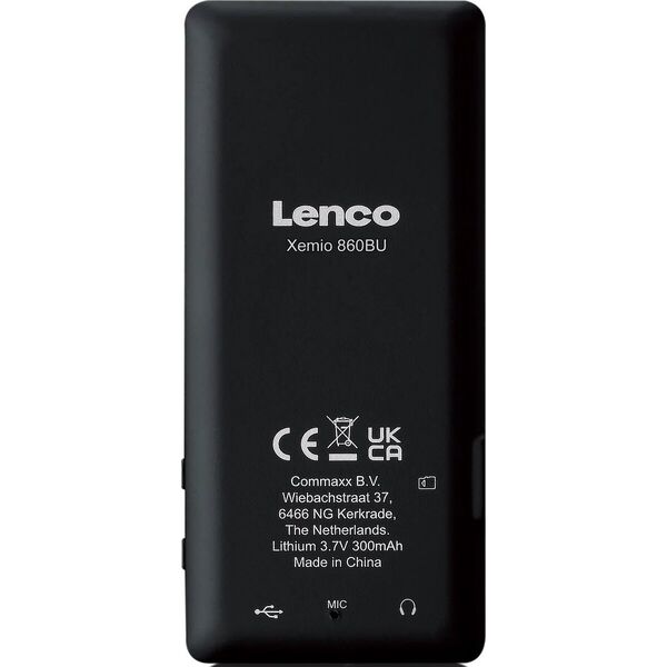 Lenco LENCO Xemio-860 MP4-Player mit Display Akku BT 8GB blau