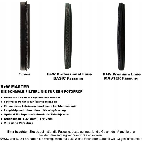 Filtr B+W Filtr szary B+W Master 810 NDX1000 MRC nano 1101604 39mm