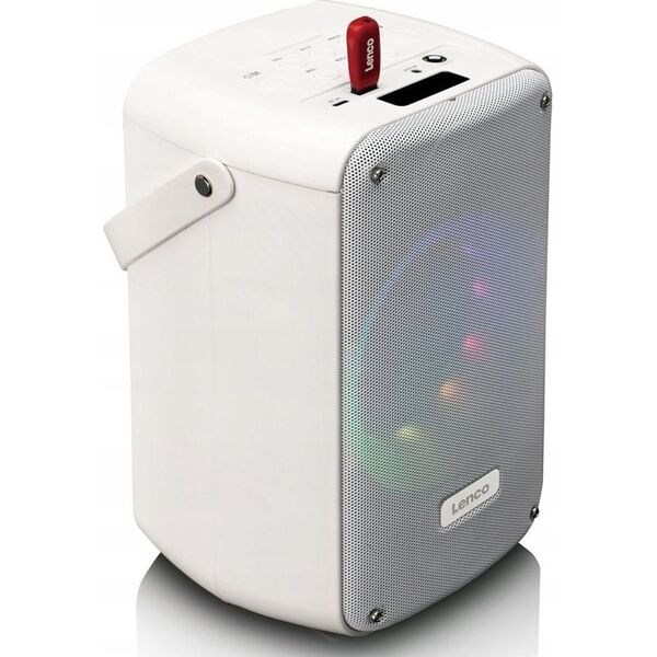 Głośnik Lenco LENCO BTC-060 Bluetooth-Lautsprecher Karaokefunktion weiß