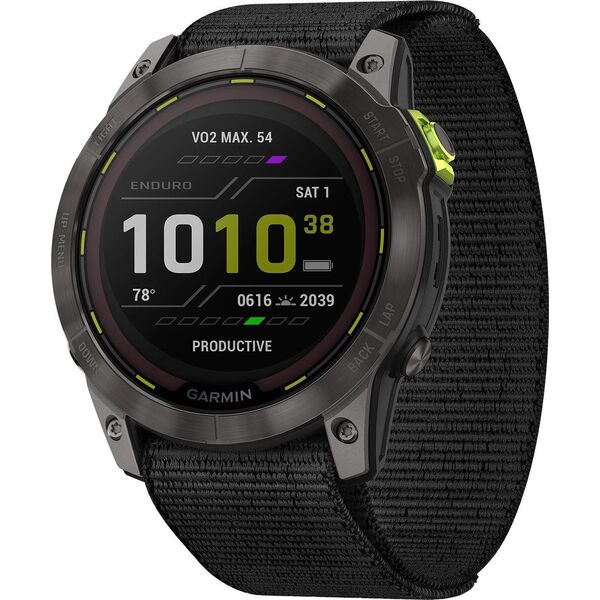 Zegarek sportowy Garmin Smartwatch  męski Garmin 010-02754-01 czarny pasek