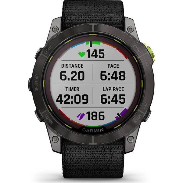 Zegarek sportowy Garmin Smartwatch  męski Garmin 010-02754-01 czarny pasek