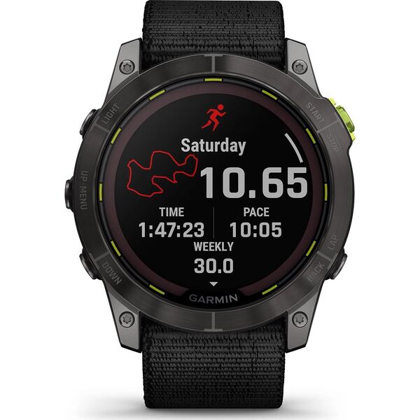 Zegarek sportowy Garmin Smartwatch  męski Garmin 010-02754-01 czarny pasek