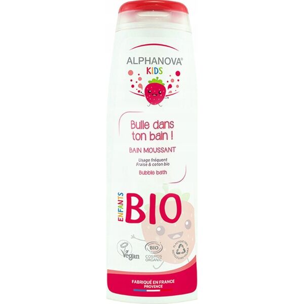 ALPHANOVA KIDS Alphanova Kids, Płyn do kąpieli, Truskawkowy, 250 ml