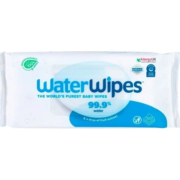 WaterWipes WaterWipes, BIO, Chusteczki nawilżane wodne, 60szt.x9, PL (DZIEWIĘCIOPAK)