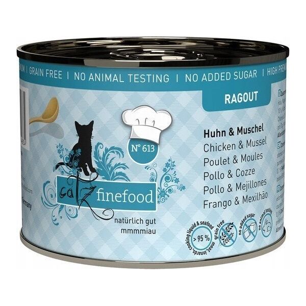 Catz Finefood Catz Finefood Ragout N.613 Kurczak i Omułek puszka 190g