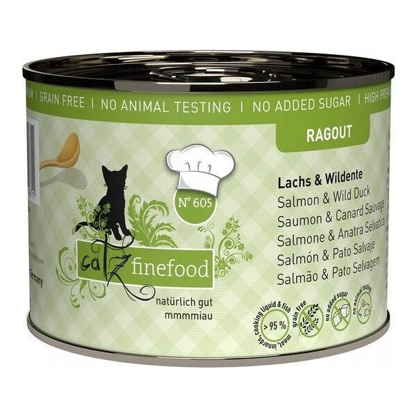 Catz Finefood Catz Finefood Ragout N.605 Łosoś i Dzika Kaczka puszka 190g