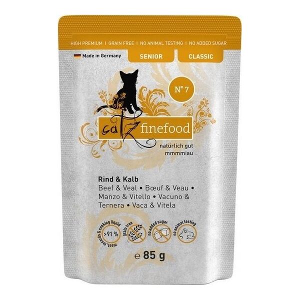 Catz Finefood Catz Finefood Classic Senior N.07 Wołowina i cielęcina saszetka 85g