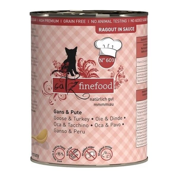 Catz Finefood Catz Finefood Ragout N.603 Gęś i Indyk puszka 380g