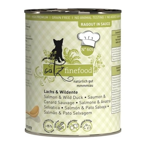 Catz Finefood Catz Finefood Ragout N.605 Łosoś i Dzika Kaczka puszka 380g