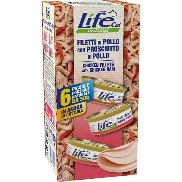 Life Pet Care Life Cat Karma Mokra dla Kota Kurczak Szynka 6x50g