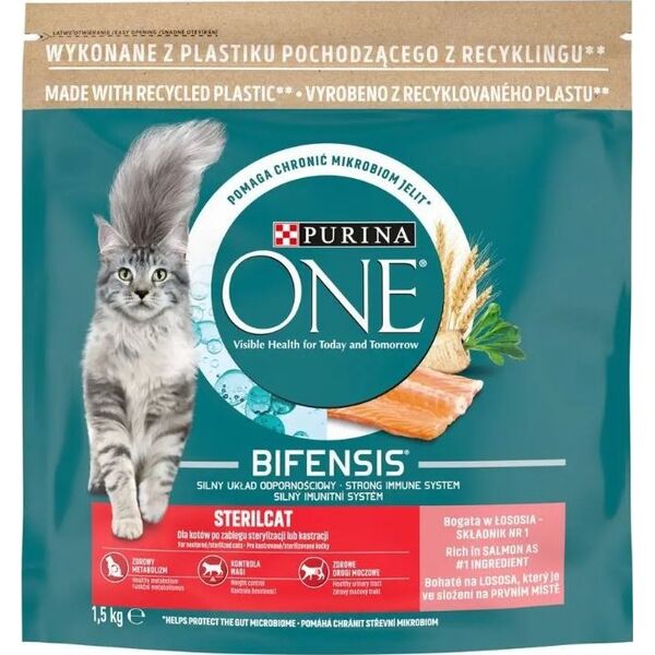 One ONE DRY STERIL CAT WITH SALMON 1.5KG