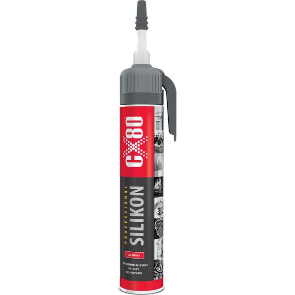 CX80 Silikon professional 210G Premium wysokotemperaturowy czerwony CX80