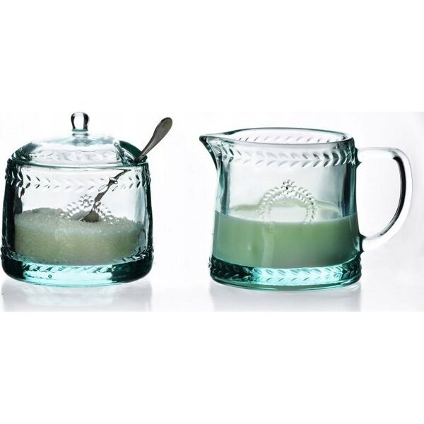 Affekdesign By Mondex ECILA LIGHT Komplet  cukiernica śr 9xh7,3cm z mlecznikIEM 300ml