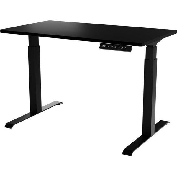 Biurko Cama Meble Biurko z elektryczną regulacją wysokości MOON 121x67x72-120 czarny