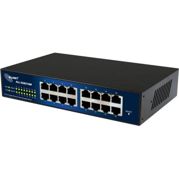 Switch Allnet ALLNET 112534 Zarządzany L2 Gigabit Ethernet (10/100/1000) 19U Czarny