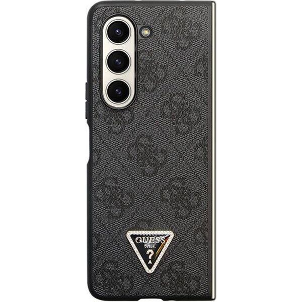 Guess Guess GUHCZFD5P4TDPK F946 Z Fold5 czarny/black hardcase Leather 4G Diamond Triangle