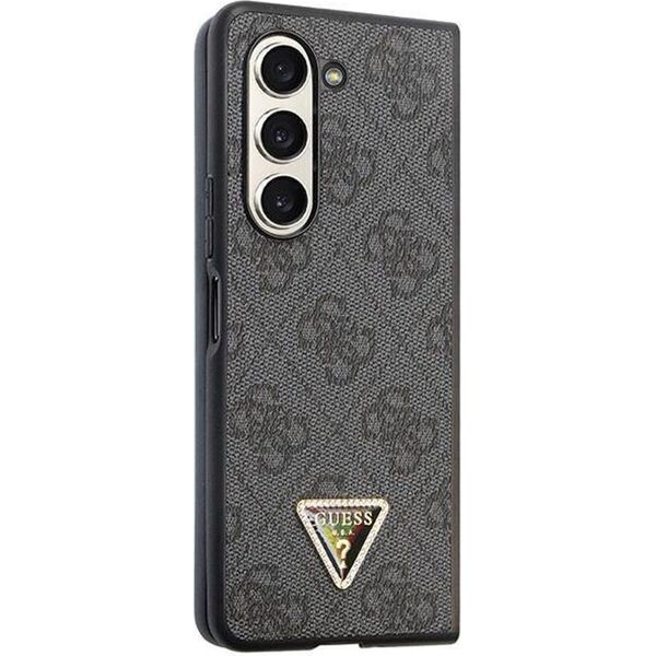 Guess Guess GUHCZFD5P4TDPK F946 Z Fold5 czarny/black hardcase Leather 4G Diamond Triangle