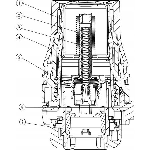 Danfoss Głowica Redia RTD, czujnik wbudowany, "0"