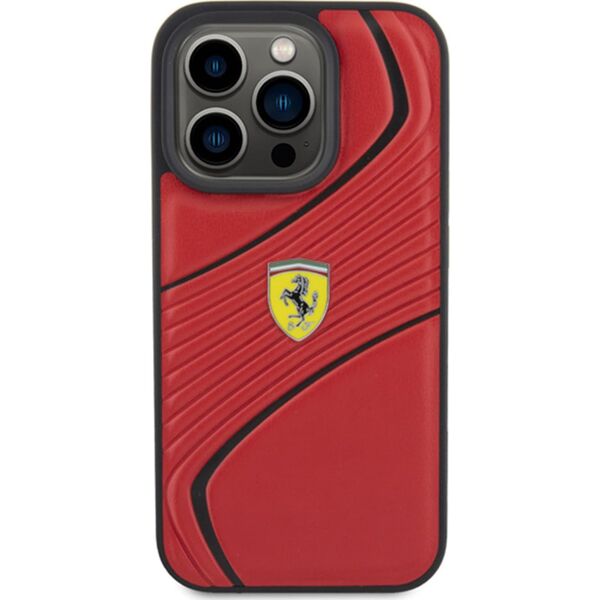 Ferrari Ferrari FEHCP15LPTWR iPhone 15 Pro 6.1" czerwony/red hardcase Twist Metal Logo