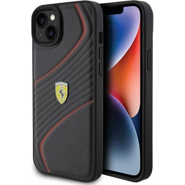 Ferrari Ferrari FEHCP15MPTWK iPhone 15 Plus / 14 Plus 6.7" czarny/black hardcase Twist Metal Logo
