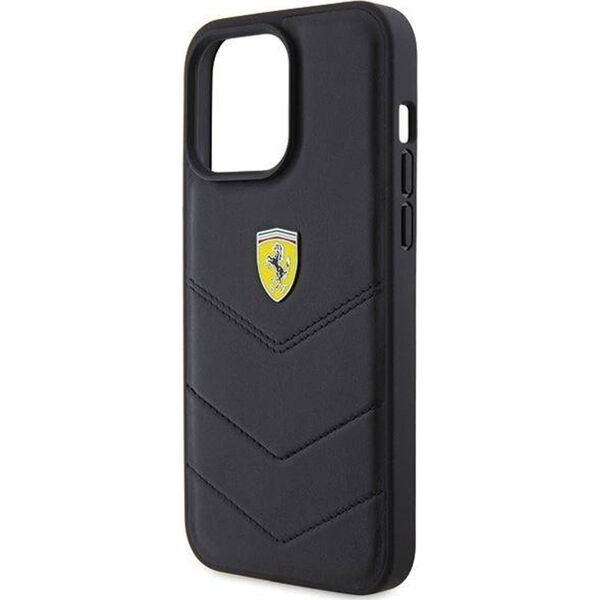 Ferrari Ferrari FEHCP15XRDUK iPhone 15 Pro Max 6.7" czarny/black hardcase Quilted Metal Logo