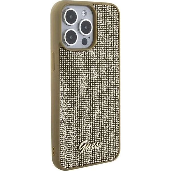 Guess Guess GUHCP15XPMSDGSD iPhone 15 Pro Max 6.7" złoty/gold hardcase Disco Metal Script