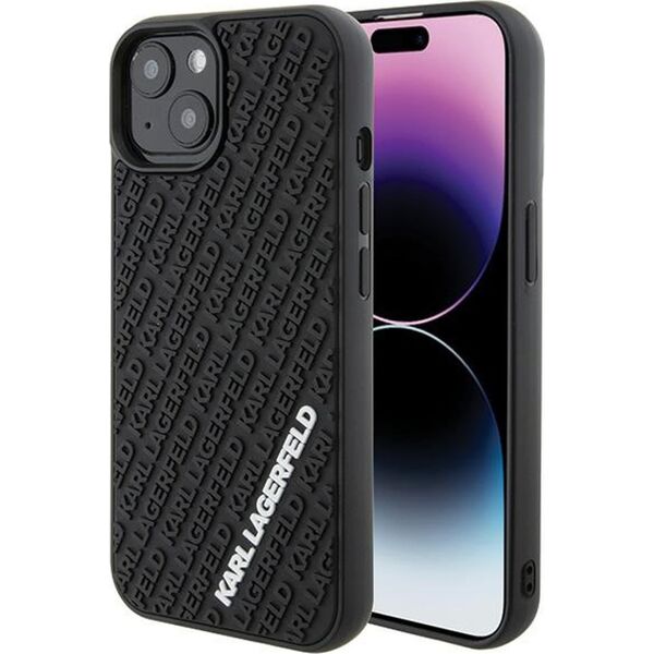 Karl Lagerfeld Karl Lagerfeld KLHCP15S3DMKRLK iPhone 15 / 14 / 13 6.1" czarny/black hardcase 3D Rubber Multi Logo
