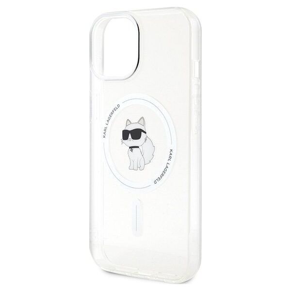 Karl Lagerfeld Karl Lagerfeld KLHMP15SHFCCNOT iPhone 15 / 14 / 13 6.1" transparent hardcase IML Choupette MagSafe