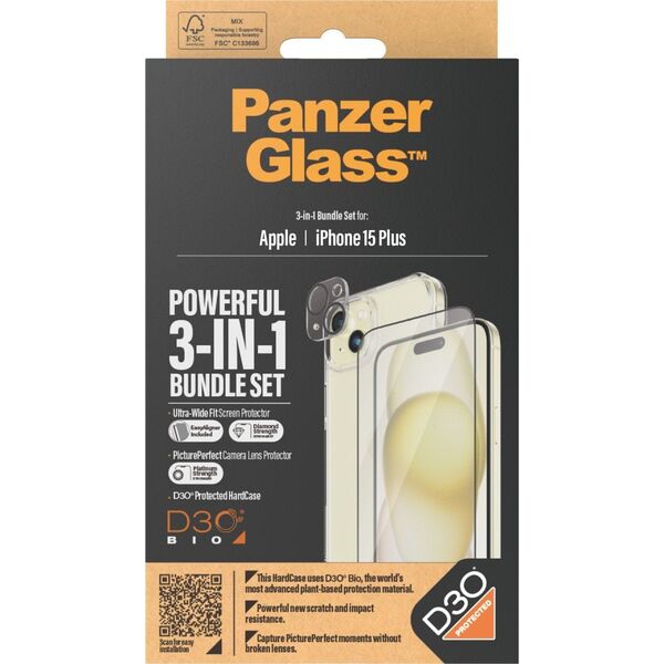 PanzerGlass PanzerGlass iPhone 15 Plus 3-in-1 Pack