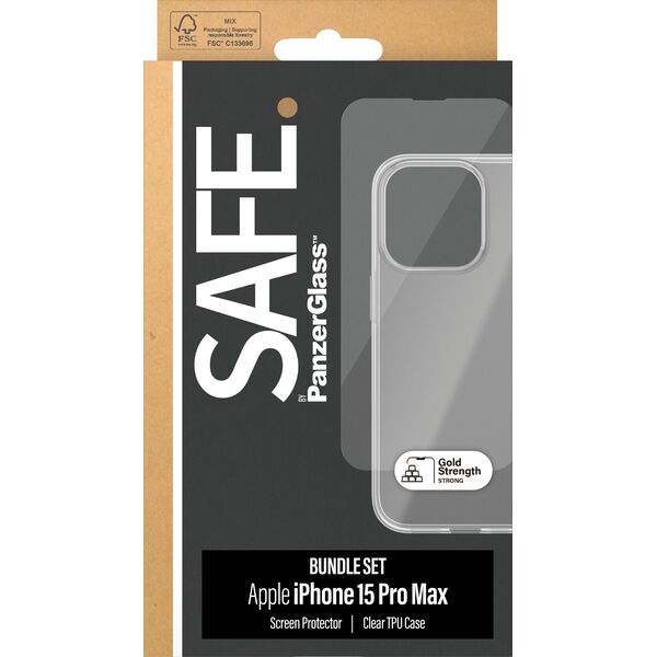 PanzerGlass PanzerGlass SAFE. iPhone 15 Pro Max 2-in-1 Pack