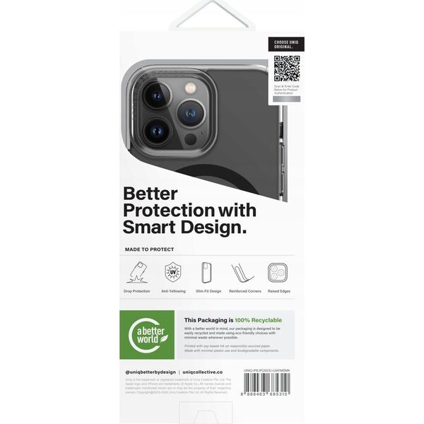 Uniq UNIQ etui LifePro Xtreme iPhone 15 Pro 6.1" Magclick Charging szary/frost smoke