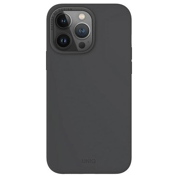Uniq UNIQ etui Lino Hue iPhone 15 Pro Max 6.7" Magclick Charging szary/charcoal grey