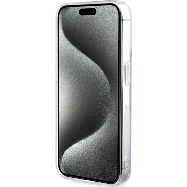 Guess Guess GUHMP15LHITSU iPhone 15 Pro 6.1" fioletowy/purple hardcase IML Iridescent MagSafe
