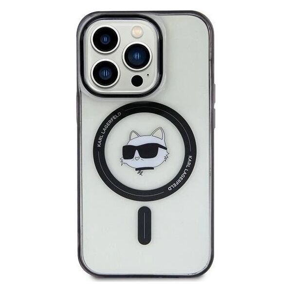 Karl Lagerfeld Karl Lagerfeld KLHMP15MHCHNOTK iPhone 15 Plus / 14 Plus 6.7" transparent hardcase IML Choupette`s Head MagSafe