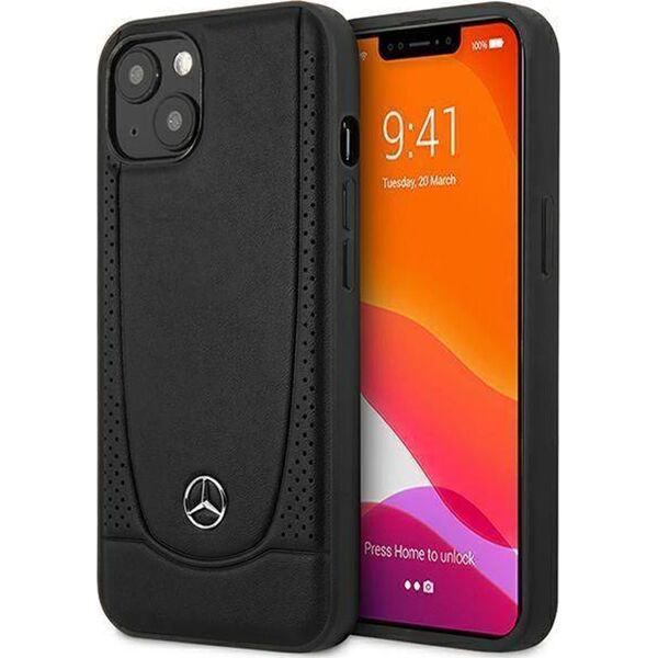 Mercedes Mercedes MEHCP15MARMBK iPhone 15 Plus / 14 Plus 6.7" czarny/black hardcase Leather Urban