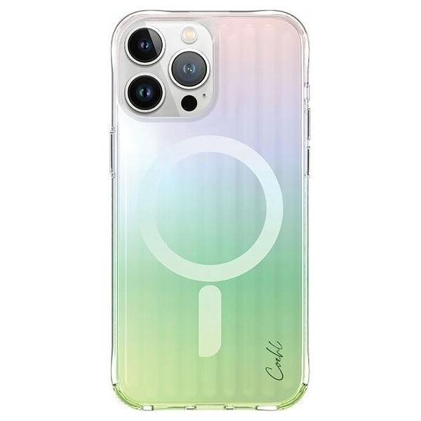 Uniq UNIQ etui Coehl Linear iPhone 15 Pro 6.1" Magnetic Charging opal/iridescent