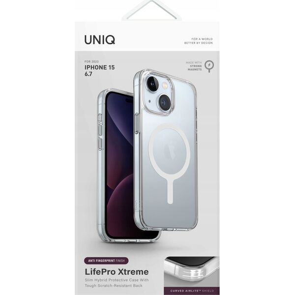 Uniq Etui UNIQ LifePro Xtreme Apple iPhone 15 Plus / 14 Plus MagClick Charging przezroczysty/frost clear