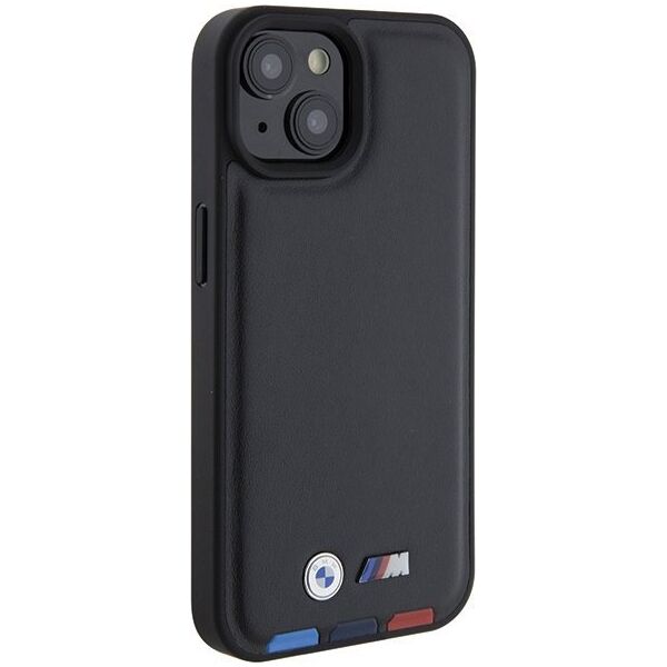 BMW Etui BMW BMHCP15S22PTDK Apple iPhone 15 Leather Stamp Tricolor czarny/black